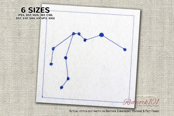 Aquarius Star Constellation Redwork Review