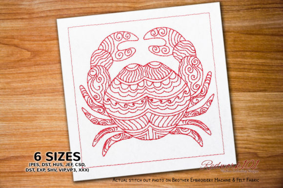 Crab Zodic Horoscope Astrology Sign Embroidery Review
