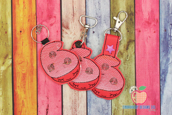 Girl Gnome Face Keyfob Keychain ITH Review