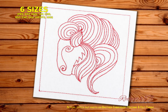 Goat Head Capricorn Lineart Redwork Review