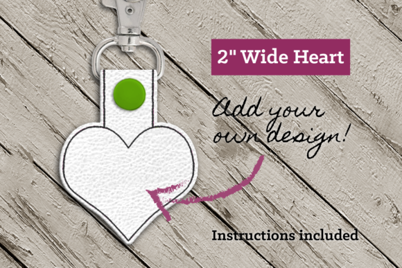 Heart ITH Key Fob Applique Review