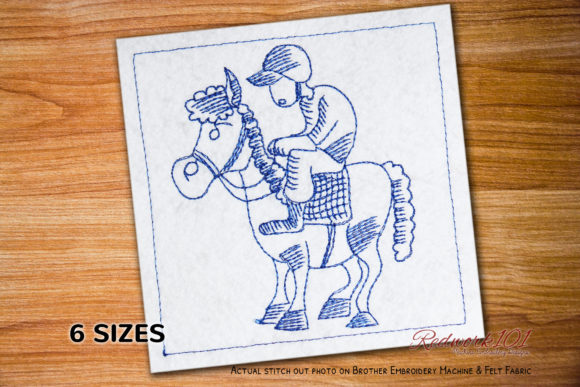 Horse Jockey Lineart Design Review