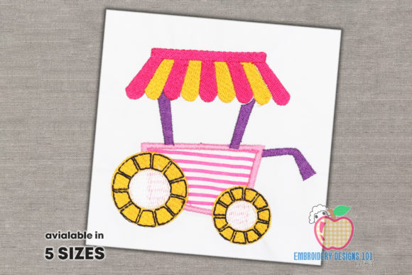 Ice Cream Cart Applique Design Review