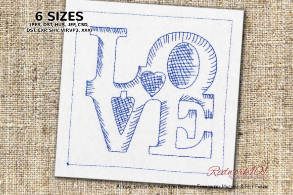 Love Words Redwork Embroidery Review