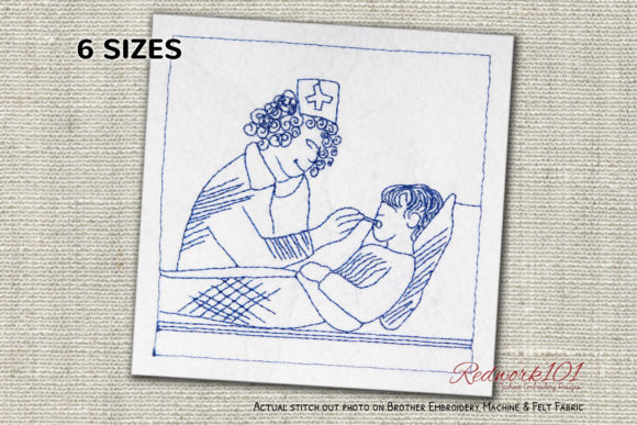 Nurse Boy Checkup Machine Embroidery Review