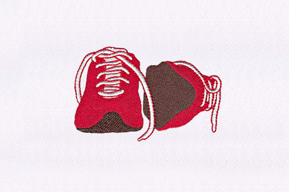 Red Shoes Design Review for Embroidery Projects