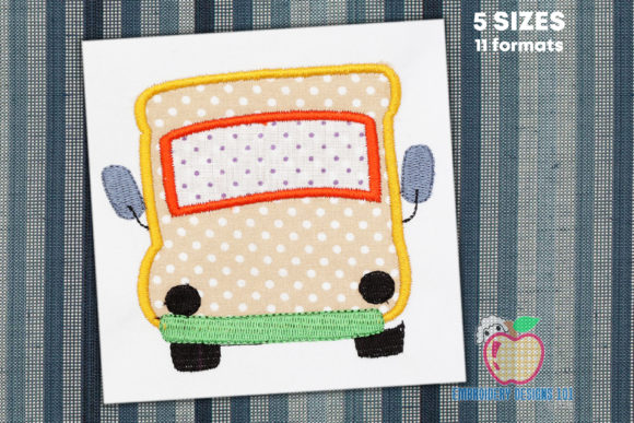 Ribbon Bow on School Bus Embroidery Review