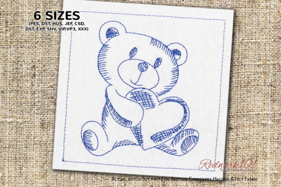 Teddy Holding Heart Lineart Review
