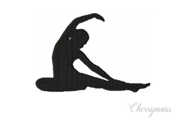 Yoga Revolved Head to Knee Pose Embroidery Review