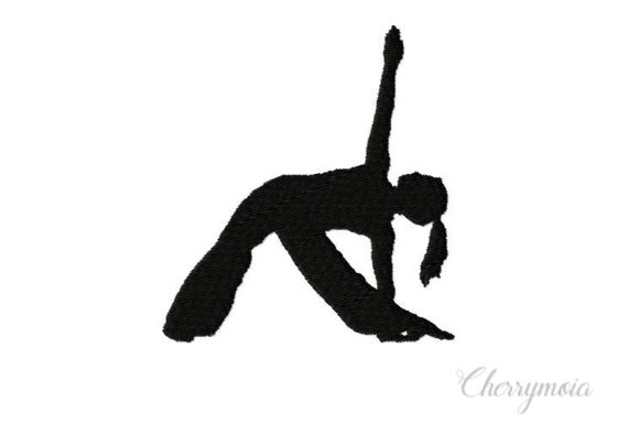 Yoga Triangle Pose Silhouette Review